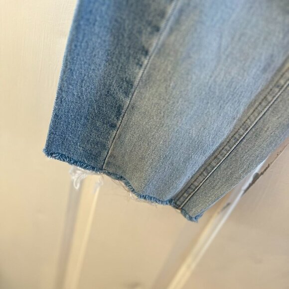 Abercrombie & Fitch Woman's The Crop Wide Leg Ultra High Rise Jeans Sz 26 - Picture 4 of 11